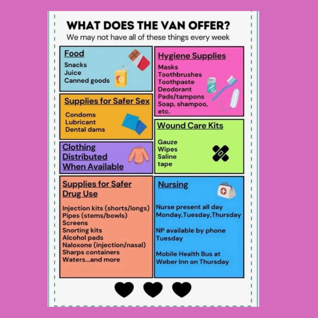 In 2024 our Waterloo Van 🚐 had 19,937 visits? The team is incredibly proud to provide this much needed service in our community. 💜 Our van team is rested and ready for another year of helping and connecting! 🎉Check out the up-to-date 2025 schedule for more information.