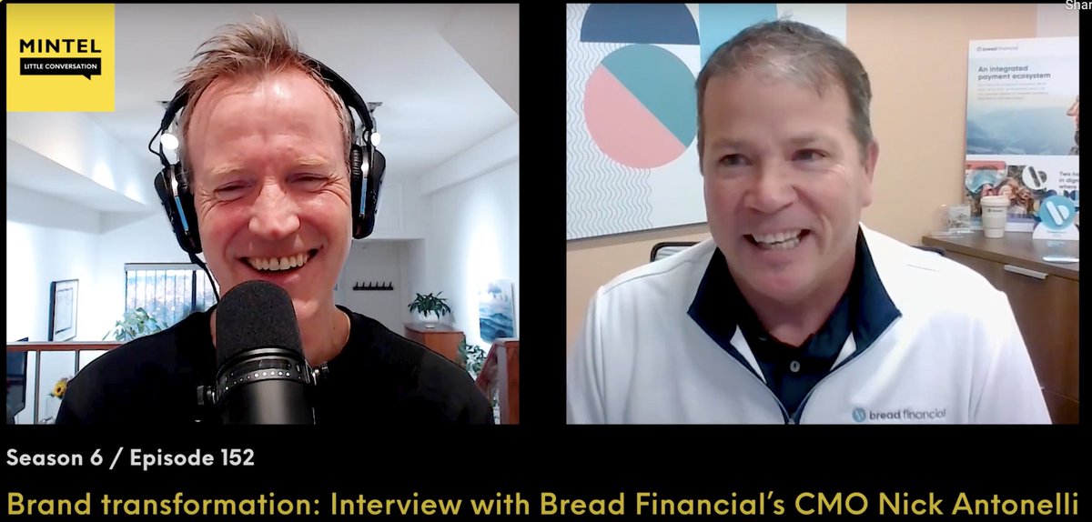 Comperemedia (@comperemedia) on Twitter photo The smiles say it all! ๐ <a href="/TheAPDavidson/">Andrew Davidson</a> spoke with Nick Antonelli from <a href="/BreadFinancial/">Bread Financial</a> about the transformation the brand has undergone in recent years on the latest episode of the @MintelNews podcast. You don't want to miss these insights! spoti.fi/4a6eJlK The smiles say it all! ๐ <a href="/TheAPDavidson/">Andrew Davidson</a> spoke with Nick Antonelli from <a href="/BreadFinancial/">Bread Financial</a> about the transformation the brand has undergone in recent years on the latest episode of the @MintelNews podcast. You don't want to miss these insights! spoti.fi/4a6eJlK