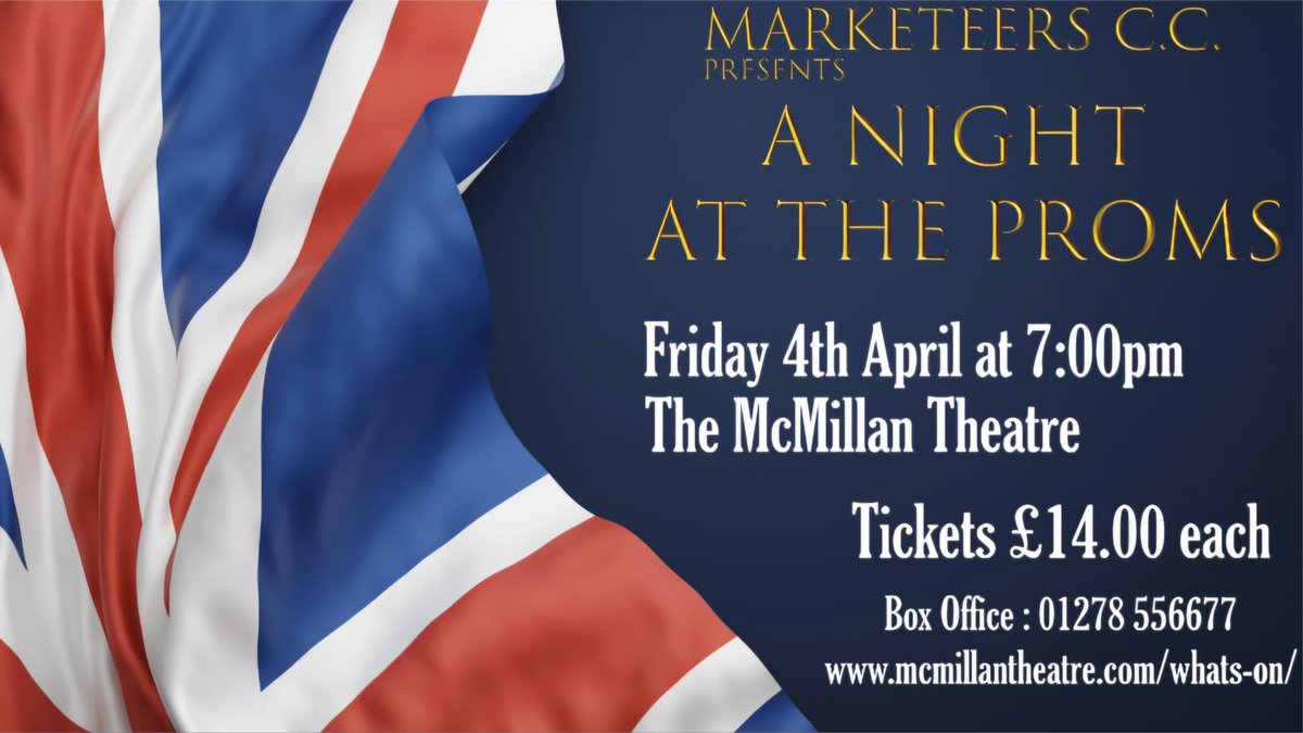 Exciting news.

Tickets for our 2025 'A Night At The Proms" at the McMillan Theatre on Friday 4th April are now on sale.

mcmillantheatre.com/events/markete…