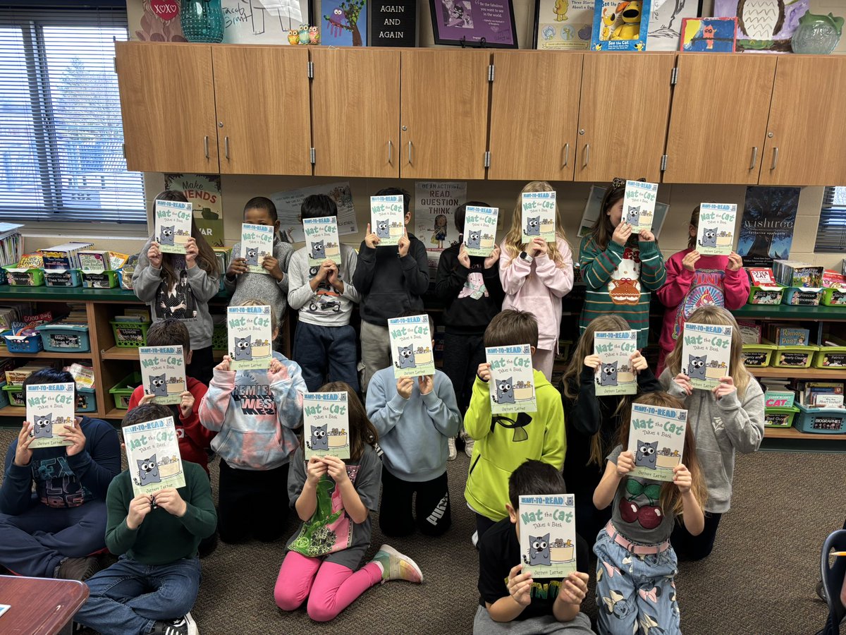 Jen Rusin (@jenann4r) on Twitter photo Happy happy book birthday Nat the Cat! We can’t wait to read Nat the Cat Has a Hat! We celebrated today with every student getting a copy of Nat the Cat Takes a Bath. <a href="/Jarrett_Lerner/">Jarrett Lerner</a> Happy happy book birthday Nat the Cat! We can’t wait to read Nat the Cat Has a Hat! We celebrated today with every student getting a copy of Nat the Cat Takes a Bath. <a href="/Jarrett_Lerner/">Jarrett Lerner</a>