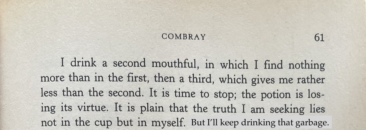 one of the pleasures of reading proust is that you discover how many load-bearing phrases in our language actually come from the recherche