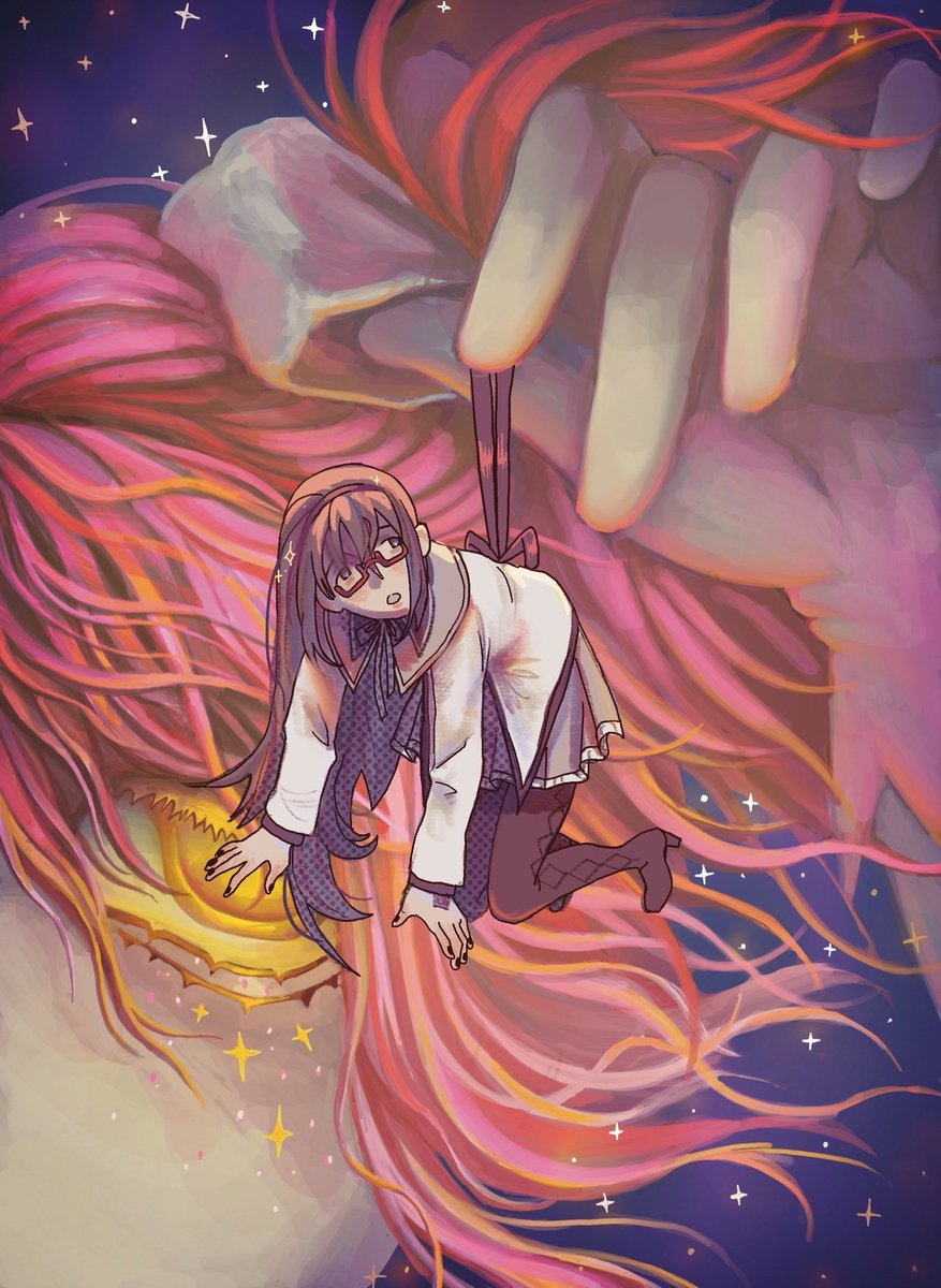 qwokken's tweet image. 1 base 2 artists with my friend #MadokaMagica