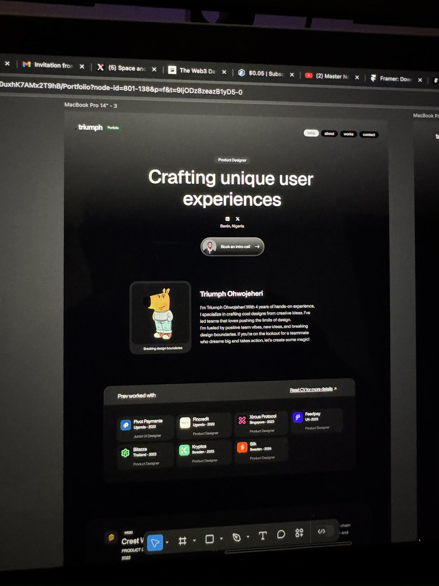 amazinglanky's tweet image. I don redesign this portfolio reach 50 times lol