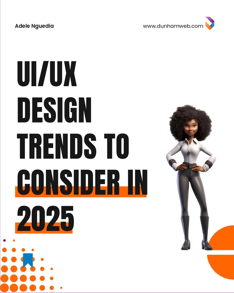 TheDunhamGroup's tweet image. Adopting the latest UI/UX design trends in 2025 can dramatically improve user engagement, conversions, and brand perception. 

Contact us for all your Web and IT needs.

Visit our website: dunhamweb.com , we’ve got you covered 😉 

#designtrends #hamiltonwebservices