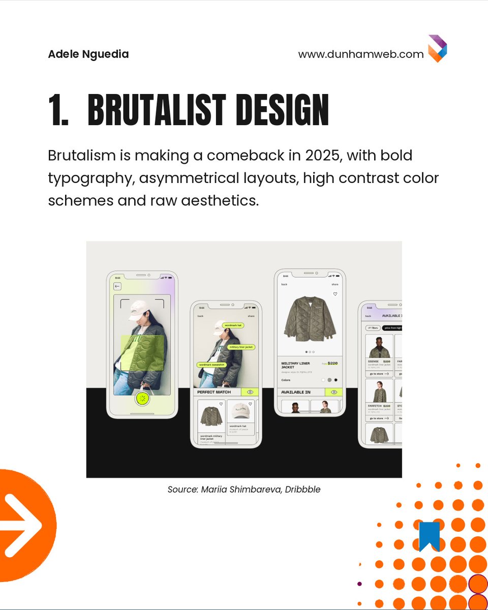 TheDunhamGroup's tweet image. Adopting the latest UI/UX design trends in 2025 can dramatically improve user engagement, conversions, and brand perception. 

Contact us for all your Web and IT needs.

Visit our website: dunhamweb.com , we’ve got you covered 😉 

#designtrends #hamiltonwebservices