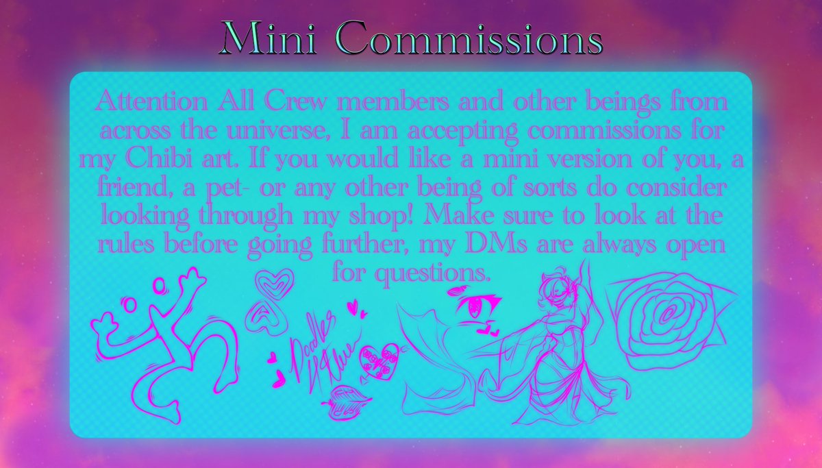 ThatBiggestRook's tweet photo. 1.5 #Commission Page Update is here! What’s new? Take a look! Im the Biggest Rook here, and I draw chibis. If you like my little babies contact me in DMs, reposts And shares are appreciated! 
#chibiart #artist #commissionsopen #digitalart #fyp #creator #Chibi #png #emote #twitch https://t.co/MRRPSl4oZQ