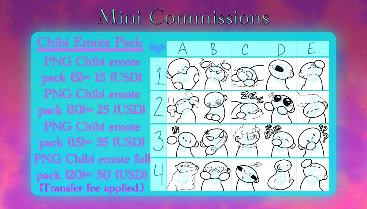ThatBiggestRook's tweet photo. 1.5 #Commission Page Update is here! What’s new? Take a look! Im the Biggest Rook here, and I draw chibis. If you like my little babies contact me in DMs, reposts And shares are appreciated! 
#chibiart #artist #commissionsopen #digitalart #fyp #creator #Chibi #png #emote #twitch https://t.co/MRRPSl4oZQ