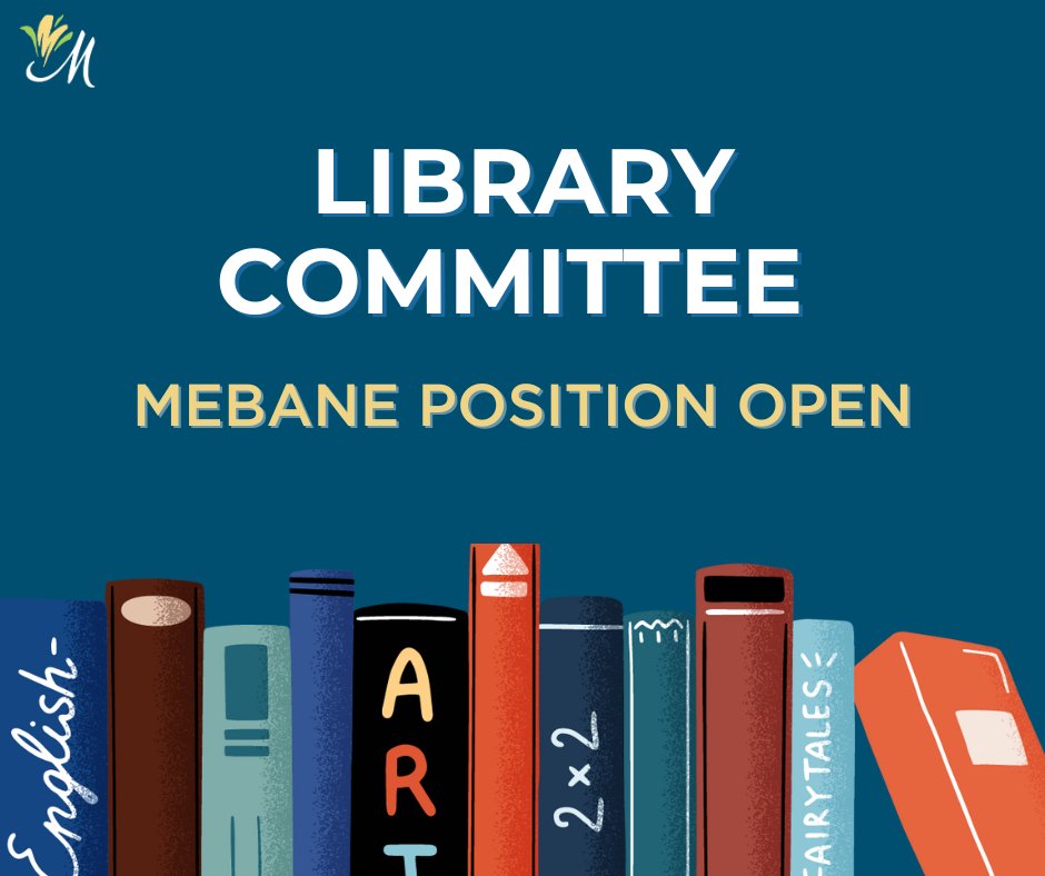 CityMebane's tweet image. Attention Mebanites! Alamance County seeks one Mebane representative to serve on the Alamance County Public Library Committee. This individual will help recommend library programs, policies, &amp;amp; regulations. For more information, visit library.alamancecountync.gov/about/library-….

#LibraryCommittee
