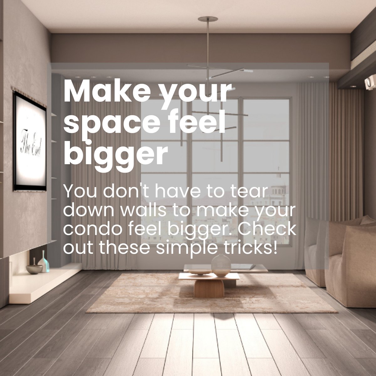 MattWatsonCom's tweet image. 💡 Oaklawn buyers: your condo can feel bigger without tearing down walls! Use light colors, vertical storage, &amp;amp; mirrors to expand space. Young pros, your urban retreat awaits! What’s your space-saving secret? Share below! #SmallSpaceHacks