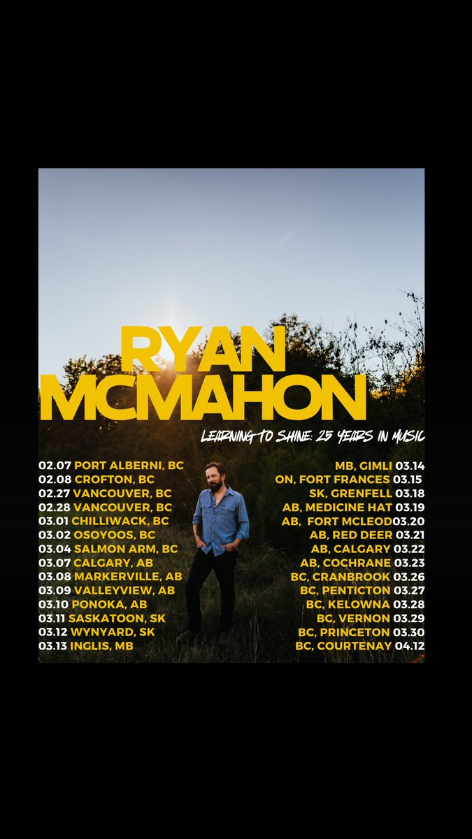 30+ dates between Feb &amp; April... 

"My tour will be a true retrospective vibe.  I'll be surrounded by all my favorite guitars and pieces from home to keep me company on stage. It'll be like you're watching me jam at home. Very intimate, raw &amp; honest. My favorite way to perform."