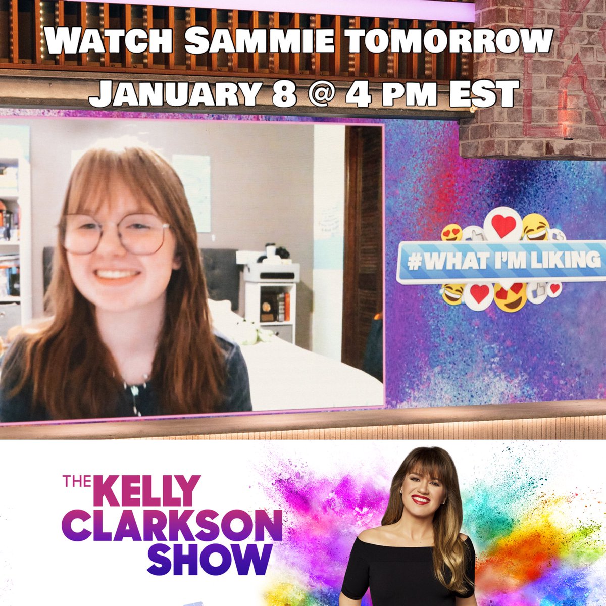 SammieBenches's tweet photo. Catch me on @KellyClarksonTV tomorrow! @kellyclarkson and I talk buddy benches and kindness! 
I sent her kids a copy of my book. I hope they like it and are inspired to make a difference❤️ https://t.co/LpN95nTwB3