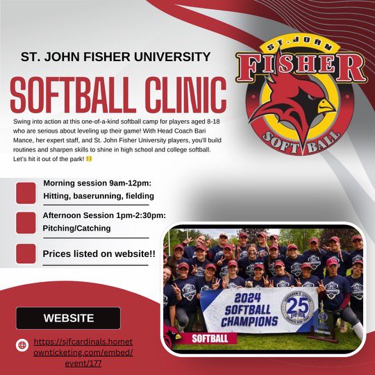 Come sign up today!!! We look forward to seeing you ❤️
sjfcardinals.hometownticketing.com/embed/event/177