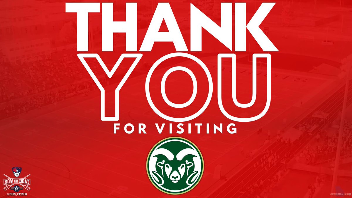CoachJPressley's tweet photo. Thanks to @BillyBestOL @CSUFootball for coming by @PCHS_PatsFB @PCHS_Pats to talk today. Exciting to see @TyreekJemisonFb getting a big time offer. If you are out recruiting #ComeToDallas to check out our players. Lots of guys still looking for homes for 2025 as well! #GoPats🇺🇸 https://t.co/103THNTZAW