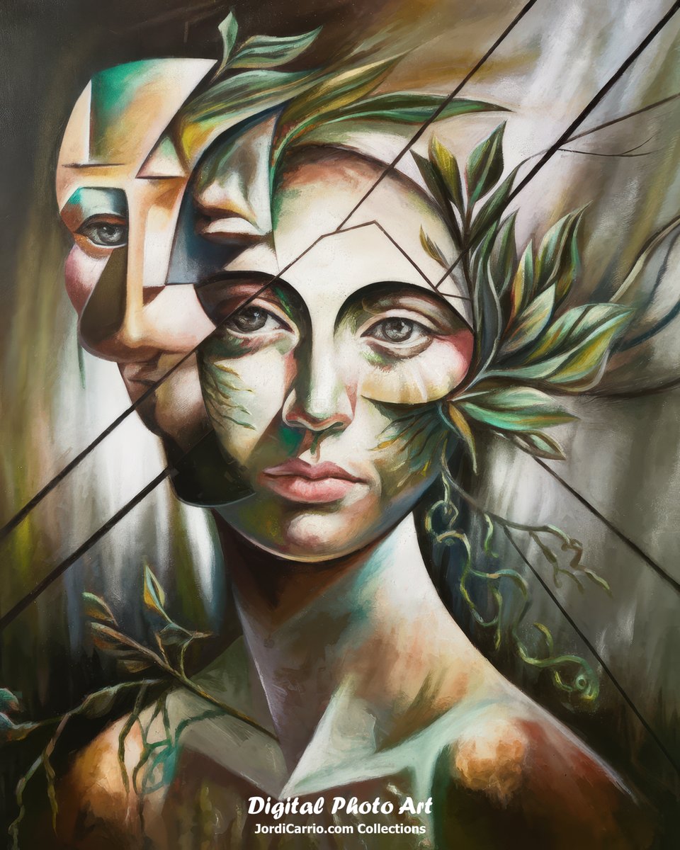 JordiCarrio's tweet image. 🌿 Fragments that tell stories 🌿. This work mixes the human and the natural, exploring the beauty that emerges from chaos. 🎨✨ What emotions does it awaken in you?
#ContemporaryArt #AbstractPainting #ArtisticInspiration #ArtAndNature #UniquePortraits #AbstractBeauty