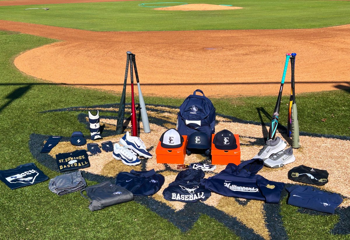 SEUBaseball's tweet photo. A huge shout out to @bruceboltus @DeMarini @sluggernation @Nike &amp; @BSNSPORTS for getting us ready for the upcoming season. @FemathRyan @RRoyalL16 @CoachFlores09 @wsb05 @jpanatex22 #FearTheGoat ⚾️🐐 https://t.co/Qwq3p8gR7N