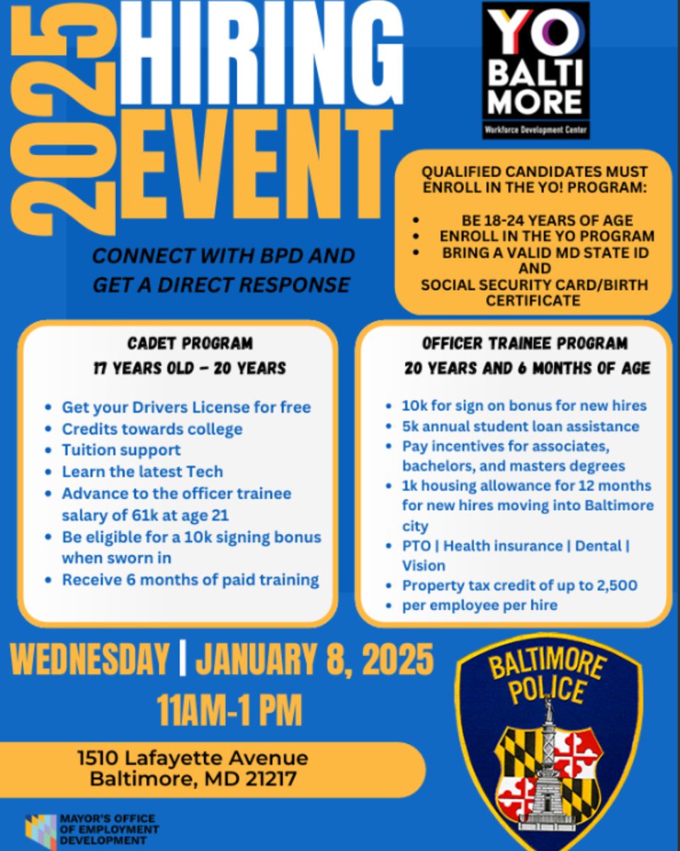 Baltimore Jobs & Resources (MOED) tweet media