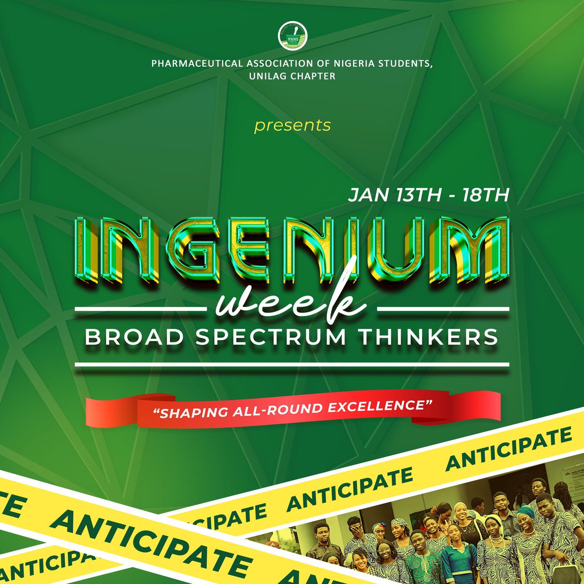 PANS_Unilag's tweet photo. THE ULTIMATE WELCOME EXPERIENCE🔥🥳

Get ready for our muchly anticipated ~Ingenium~ Freshers week. One week of ultimate welcome, one week of ultimate fun, one week of ultimate guide✨

Anticipate our updates‼️
#Freshersweek #twiceasfresh

TEAM NOOR’24 https://t.co/Rd4WZroNw8