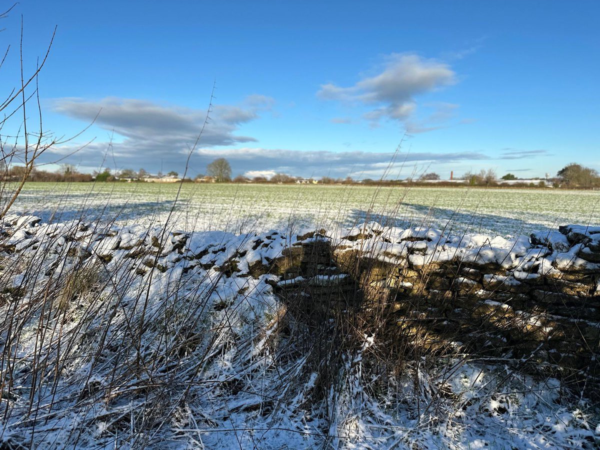 South Stoke plateau looking magical under a dusting of snow this morning ❄️ ✨ #savesouthstokeplateau