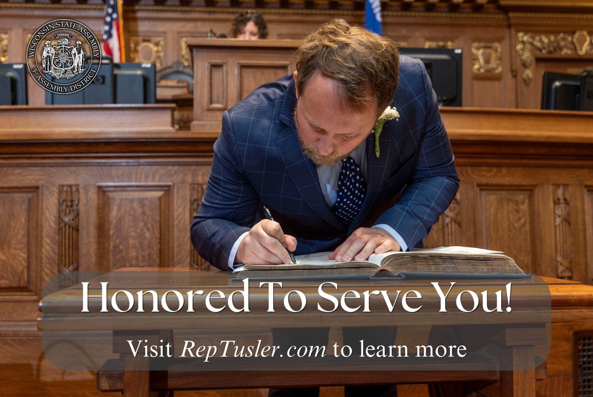 RepRonTusler's tweet image. I'm honored to serve you!
If you need help with a state agency or have questions about programs, visit the "Constituent Services" section on my website.
To share concerns/questions, click "Contact Ron." You can also add yourself to my weekly emails for updates from Madison.