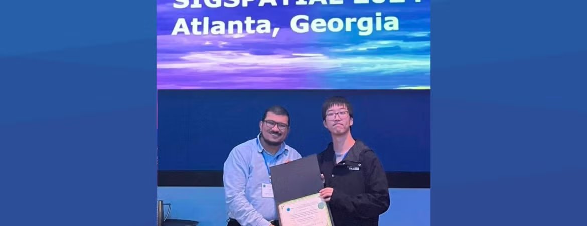 UCR Computer Science and Engineering (@ucr_cse) on Twitter photo CSE Professor Amr Magdy <a href="/amrmagdy/">Amr Magdy</a>  and His Students Win the Best Demo Award in ACM SIGSPATIAL 2024 <a href="/SIGSPATIAL_GIS/">ACM SIGSPATIAL</a> 
www1.cs.ucr.edu/news/2024/11/0… CSE Professor Amr Magdy <a href="/amrmagdy/">Amr Magdy</a>  and His Students Win the Best Demo Award in ACM SIGSPATIAL 2024 <a href="/SIGSPATIAL_GIS/">ACM SIGSPATIAL</a> 
www1.cs.ucr.edu/news/2024/11/0…
