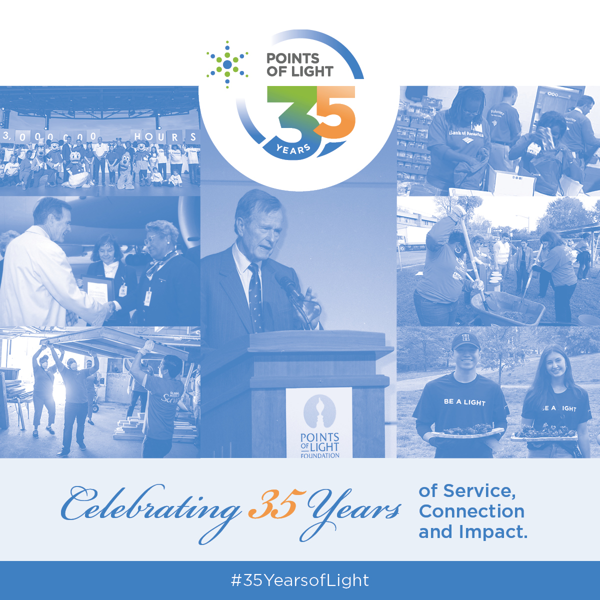 Jennifer Sirangelo (@jsirangelo) on Twitter photo ✨ Celebrating #35YearsofLight! 35 years ago, President George H.W. Bush sparked a legacy by recognizing volunteers as “points of light.” Today, we continue this work, uniting communities to tackle global challenges. Take action with us: brnw.ch/21wPQz9 <a href="/PointsofLight/">Points of Light</a> ✨ Celebrating #35YearsofLight! 35 years ago, President George H.W. Bush sparked a legacy by recognizing volunteers as “points of light.” Today, we continue this work, uniting communities to tackle global challenges. Take action with us: brnw.ch/21wPQz9 <a href="/PointsofLight/">Points of Light</a>