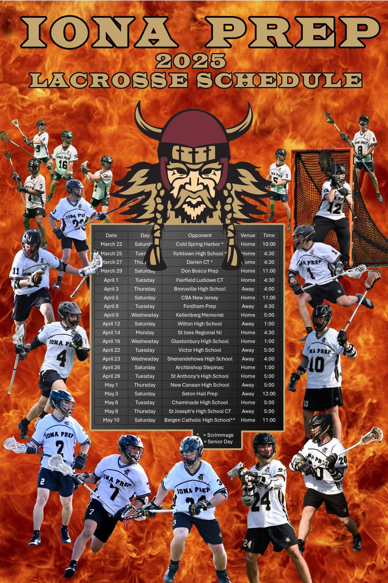2025 Iona Prep Lacrosse Schedule Drop