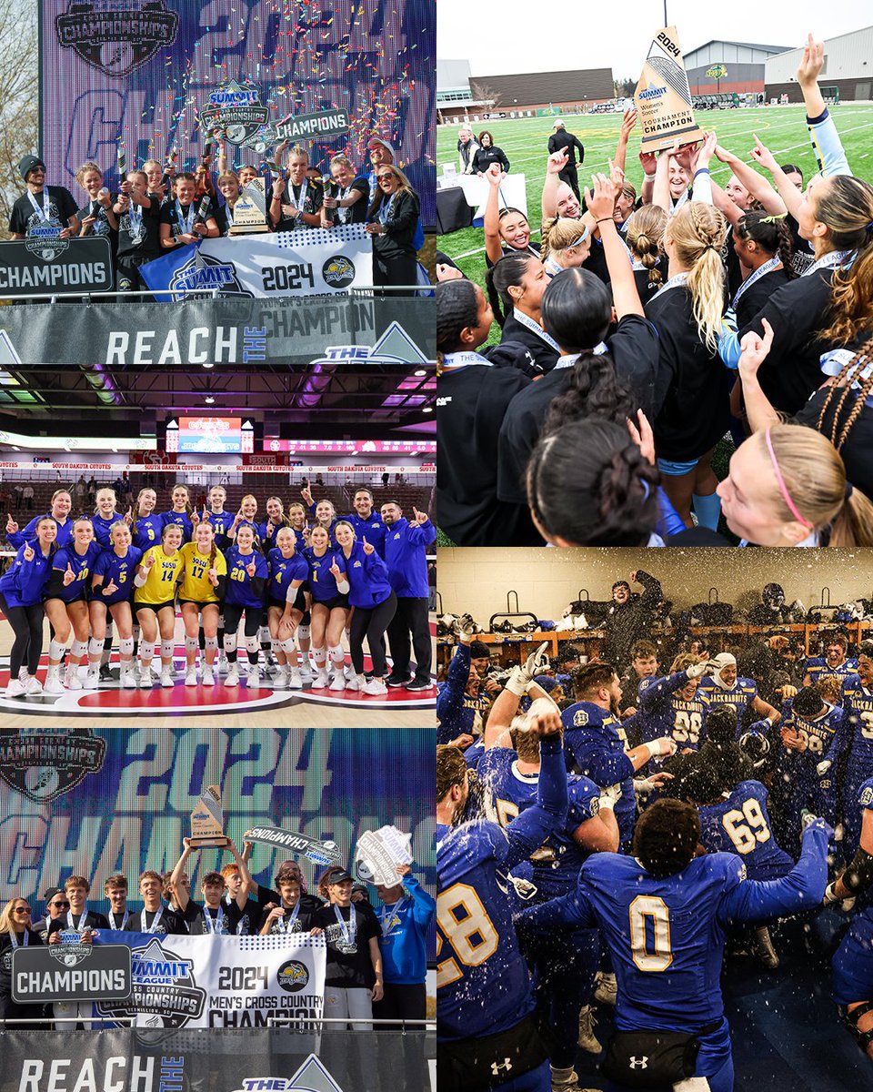 1 of 1. 🏆

South Dakota State is the only DI school in the country with conference titles in women's soccer, women's volleyball, men's cross country, women's cross country, &amp; football this fall!

#GoJacks 🐰