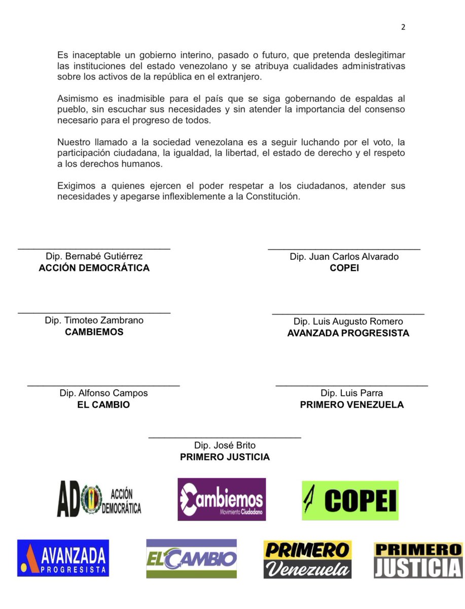 UNA OPOSICIÓN JUNTO AL PUEBLO VENEZOLANO 

En #AcciónDemocrática estamos convencidos que solo unidos, junto al pueblo, podemos hacer una verdadera oposición que le haga frente al gobierno de Maduro y al extremismo aventurero que pretende acabar con la paz de Venezuela; primero