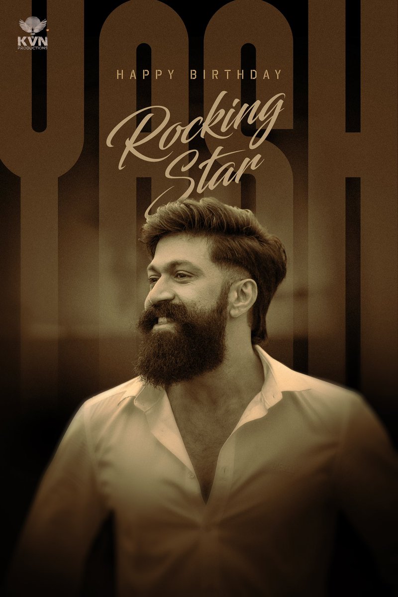vikkism57's tweet photo. Happy Birthday...@TheNameIsYash 
#ToxicTheMovie #HBDRockingStarYASH https://t.co/F4eIE2NFbN