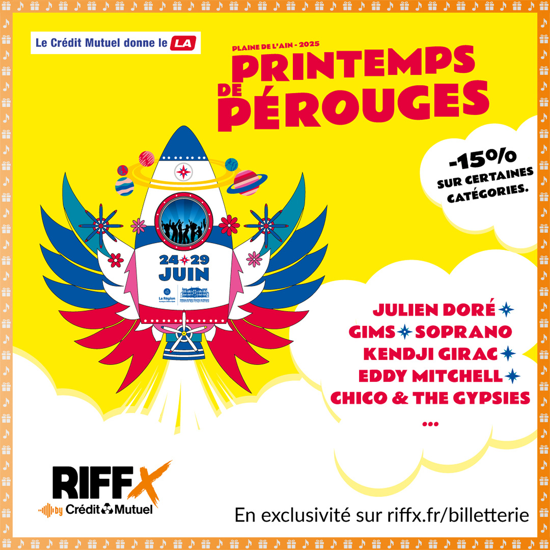RIFFX_fr's tweet image. 🎟️ OFFRE BILLETTERIE RIFFX 🎟️
@RIFFX_fr by @CreditMutuel vous fait profiter d'une offre exclusive de réduction sur vos billets pour 
le #PrintempsDePerouges✨ #PdPerouges #Billetterie
🎫 riffx.fr/offre-billette…