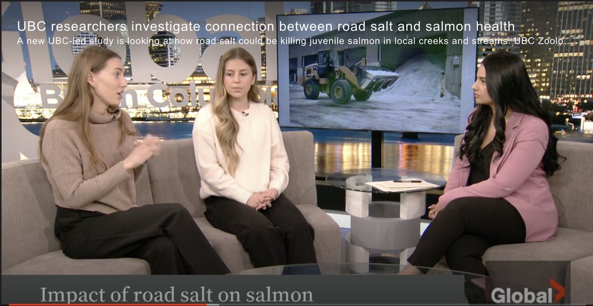 UBC Science (@ubcscience) on Twitter photo VIDEO: A new UBC-led study is looking at how road salt could be killing juvenile salmon in local creeks and streams. <a href="/ZoologyUBC/">UBC Zoology</a> master's students Carley Winter and Clare Kilgour discuss the project and their findings.
ubc.us2.list-manage.com/track/click?u=… VIDEO: A new UBC-led study is looking at how road salt could be killing juvenile salmon in local creeks and streams. <a href="/ZoologyUBC/">UBC Zoology</a> master's students Carley Winter and Clare Kilgour discuss the project and their findings.
ubc.us2.list-manage.com/track/click?u=…