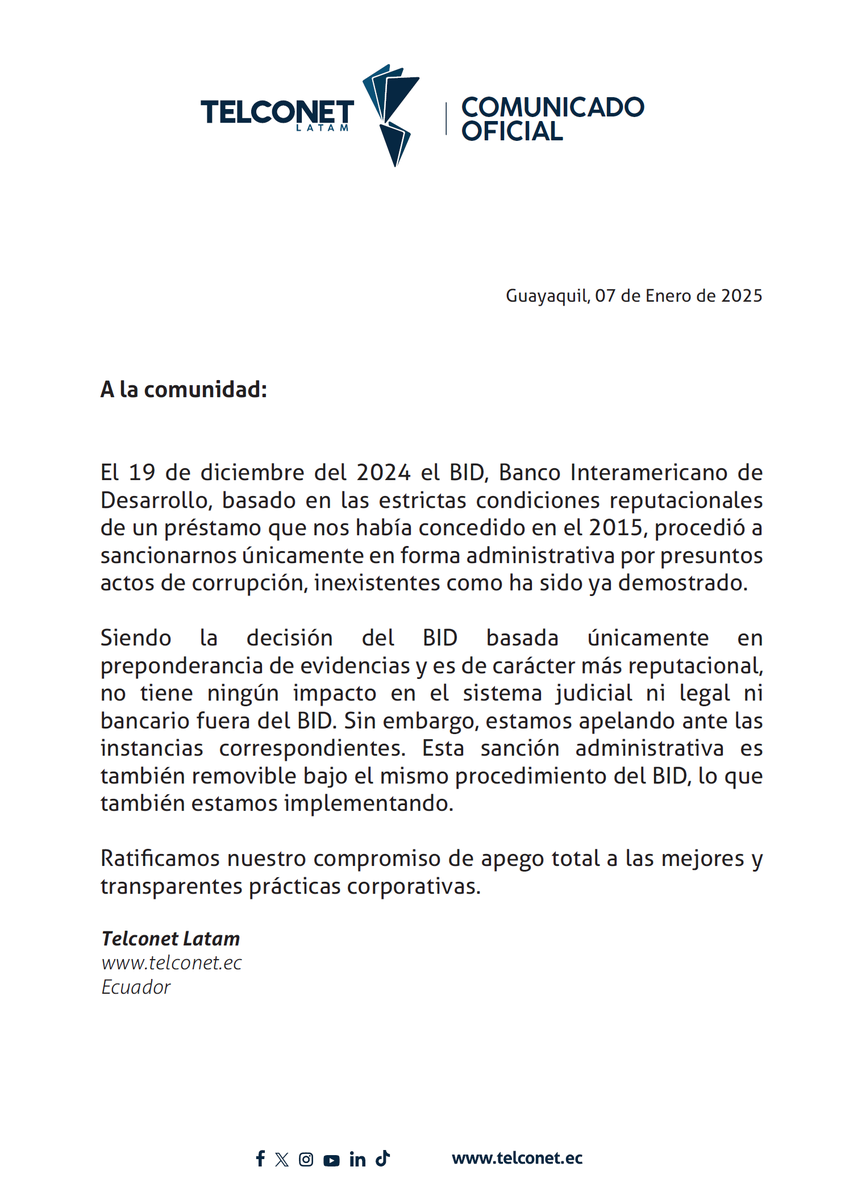 TommyTopic's tweet photo. Sobre la sanción administrativa del BID. https://t.co/0xmdLw4pBQ