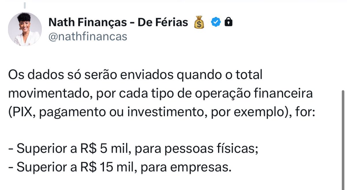 PRA QUEM TÁ COM DÚVIDAS EM RELAÇÃO AO QUE TÁ SENDO FALADO SOBRE A RECEITA FEDERAL E PIX