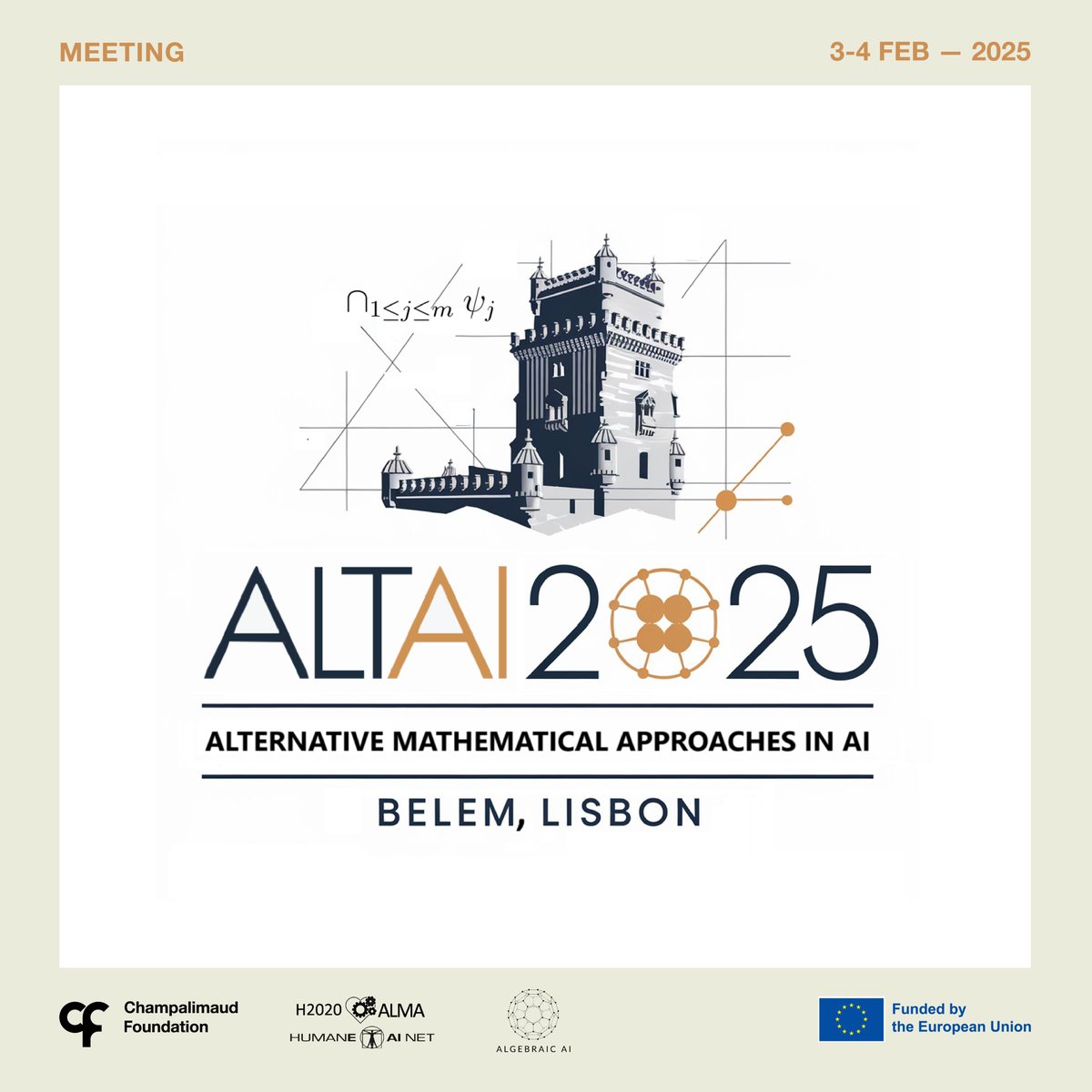 ChampalimaudResearch (@neuro_cf) on Twitter photo 👀 Are you working on innovative AI methodologies? The Alternative Mathematical Approaches in AI Meeting (ALTAI2025) invites mathematicians, computer scientists and neuroscientists to discuss this topic.
🗓️ 3 - 4 Feb
📍<a href="/Neuro_CF/">ChampalimaudResearch</a>
👉 Deadline: 17 Jan
🎟️ sites.google.com/view/altai25/ 👀 Are you working on innovative AI methodologies? The Alternative Mathematical Approaches in AI Meeting (ALTAI2025) invites mathematicians, computer scientists and neuroscientists to discuss this topic.
🗓️ 3 - 4 Feb
📍<a href="/Neuro_CF/">ChampalimaudResearch</a>
👉 Deadline: 17 Jan
🎟️ sites.google.com/view/altai25/