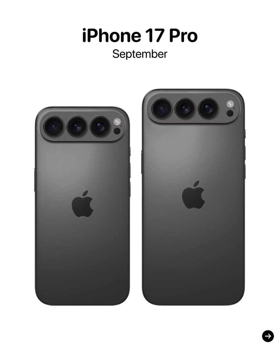 theapplehub's tweet image. 11. iPhone 17 Pro and iPhone 17 Pro Max (September)