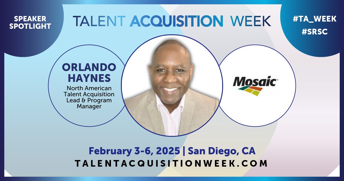 Prioritizing employee engagement programs is increasingly more important for the success of TA. Join us at TA Week San Diego this February 3-6th to learn how to boost your talent retention results in 2025! Register today: bit.ly/40jMvAB #talentacquisition #talentsourcing