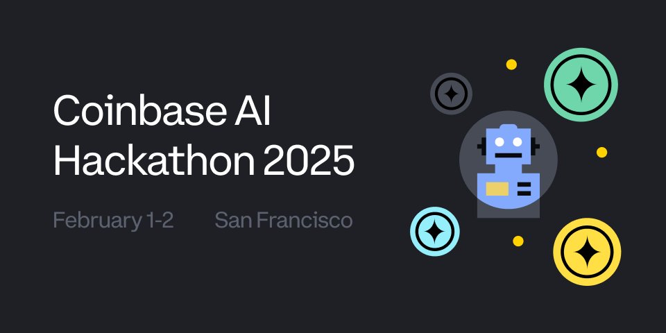 kevin (@kleffew94) on Twitter photo We're bringing together the best AI developers IRL in SF for the first time to build agents onchain.
Join us at the <a href="/coinbase/">Coinbase 🛡️</a> office on Feb 1-2 with @anthropic and @replit.
Check out the Luma link below for more details and registration 👇 We're bringing together the best AI developers IRL in SF for the first time to build agents onchain.
Join us at the <a href="/coinbase/">Coinbase 🛡️</a> office on Feb 1-2 with @anthropic and @replit.
Check out the Luma link below for more details and registration 👇