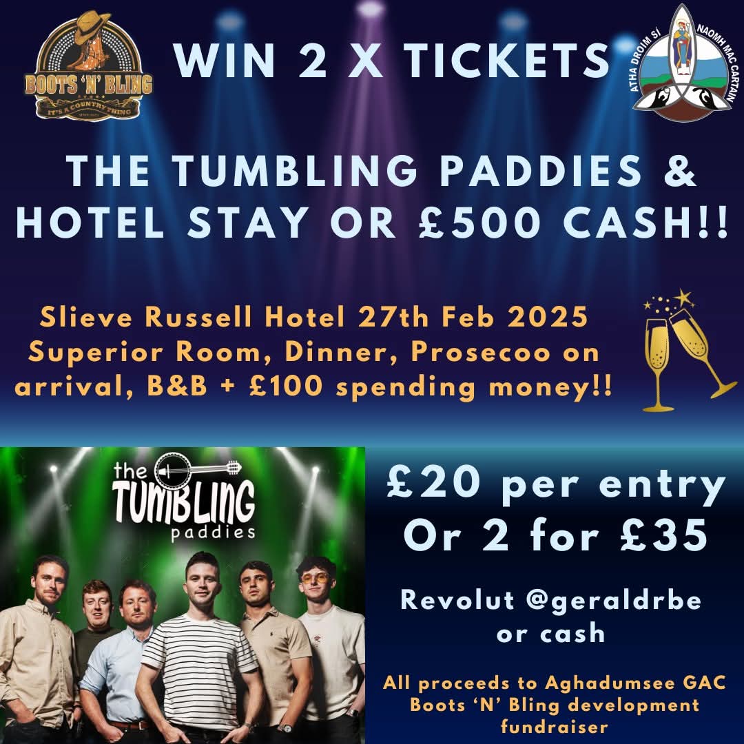🤠 Boots N Bling Fundraiser - Gerry McPhillips 🤠
Get all the latest news on the Aghadrumsee GAC app member.clubspot.app/club/aghadrums…
