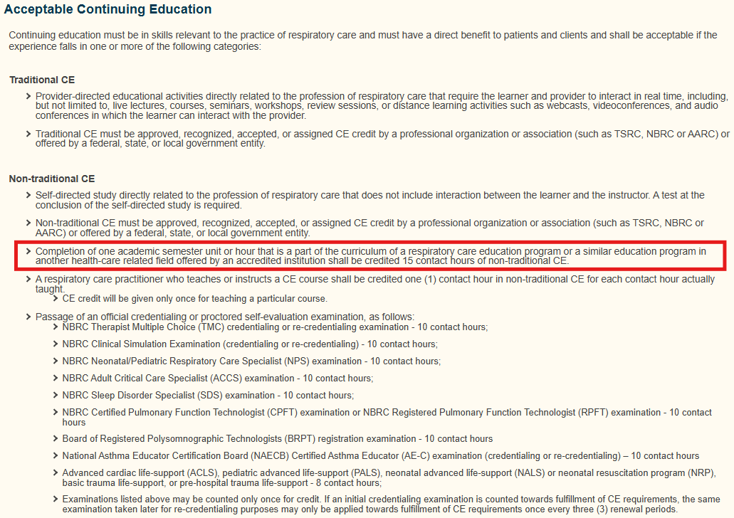 Ready to level up your career with an MSRC? Here's a perk: Earn non-trad CE while completing your degree! 🙌TMB accepts your college credits for CE!📚This is a win-win opportunity—your future self will thank you!💼 <a href="/NBRC_tweets/">The National Board for Respiratory Care - NBRC</a> <a href="/tsrc_org/">Texas Society for Respiratory Care</a> <a href="/aarc_tweets/">American Association for Respiratory Care</a> <a href="/AscensionSeton/">Ascension Seton</a> <a href="/StDavidsHC/">StDavid'sHealthCare</a>