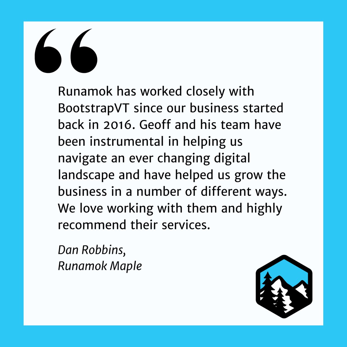 BootstrapVT's tweet image. Grateful for amazing past clients like Runamok Maple! 🍁 Supporting their digital growth journey was an honor. 🚀
💬 Check out our case study to see how we helped them elevate their brand: bit.ly/3TnprNB
#ClientLove #Marketing #BootstrapVT #RunamokMaple #CaseStudy