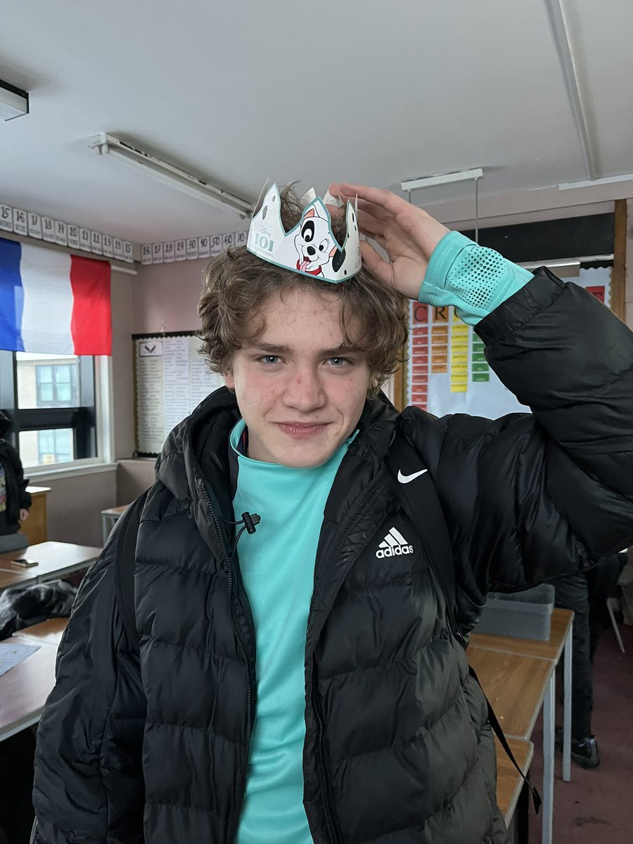 Yesterday and today, S3 and N5 French got to eat une galette des rois homemade! Well done to Isla (N5 French) who became Queen of today but Mason quite liked the Crown!