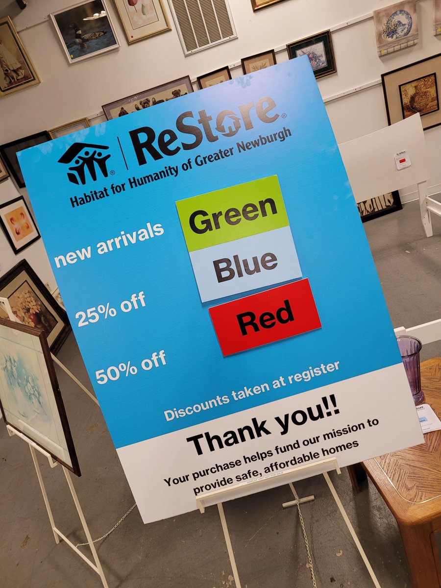 NewburghReStore's tweet photo. Monthly markdowns!

Stop in and SHOP
Tues - Sat
10 AM - 5 PM 🛒

38 South Plank Rd | Exit 37 off I84 https://t.co/AEhbTcjWQ4