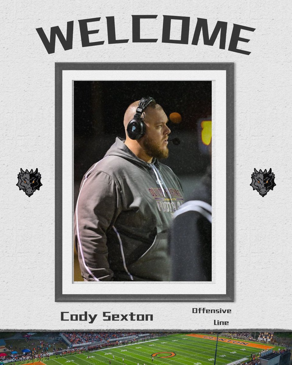 Jake Dawson (@coachjakedawson) on Twitter photo Welcome to Clinton, <a href="/CoachSexton_OL/">Cody Sexton</a> !
Developed All-State Student Athletes ✔️
Record setting OL at last 2 stops✔️
Winner ✔️
#GoDragons 🐉 x #PancakePlatoon Welcome to Clinton, <a href="/CoachSexton_OL/">Cody Sexton</a> !
Developed All-State Student Athletes ✔️
Record setting OL at last 2 stops✔️
Winner ✔️
#GoDragons 🐉 x #PancakePlatoon