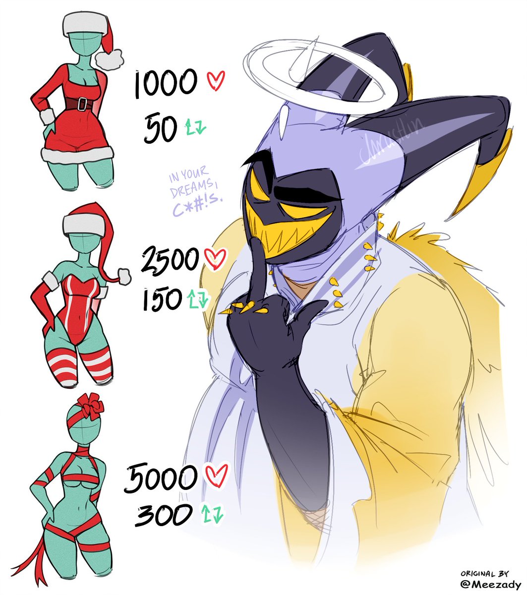 chrustlin's tweet image. sets an unachievable goal
#HazbinHotelAdam