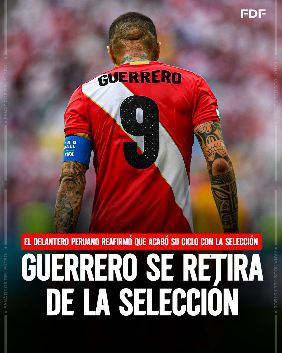 Paolo Guerrero merece irse por la puerta grande de la Selección peruana. Gracias, capitán. 🇵🇪❤️