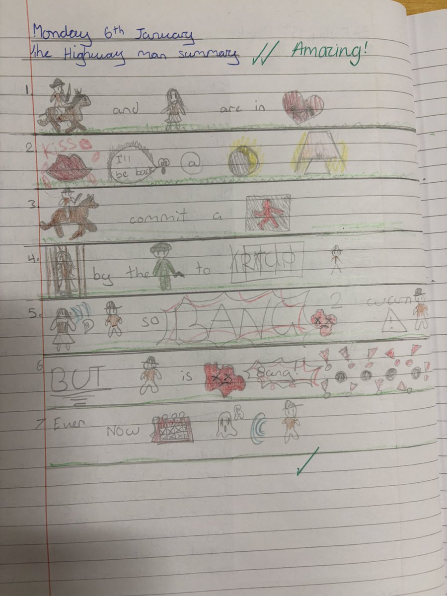 Miss Taylor (@misstaylorcarrm) on Twitter photo We had a go at creating a story map using only symbols and the odd word to help us sequence and remember ‘The Highway Man’ by Alfred Noyes. ❤️💡🌕🐴👂👻
<a href="/Carrmillprimary/">Carr Mill Primary</a>
#carrmillenglish We had a go at creating a story map using only symbols and the odd word to help us sequence and remember ‘The Highway Man’ by Alfred Noyes. ❤️💡🌕🐴👂👻
<a href="/Carrmillprimary/">Carr Mill Primary</a>
#carrmillenglish