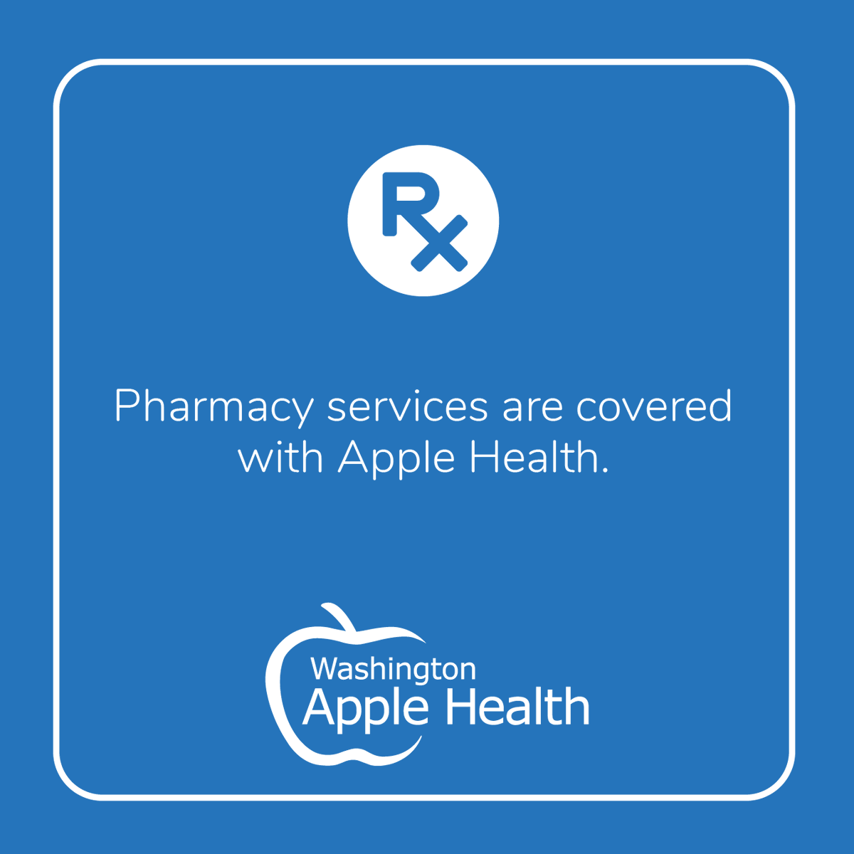 Do you have Apple Health and need to fill a prescription? Prescription benefits are covered! Learn more about what pharmacy services are covered under #AppleHealth 🍏 at hca.wa.gov/pharmacy-servi…