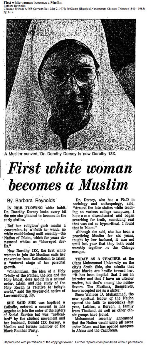 TNBKHC_Negros's tweet photo. I found this very interesting why would Panther Party and #NOI be affiliated with the women they should be against, is this hypocritical?
#WhiteMuslim #Dorothy13X
#FirstWhiteWoman #LonesomeRoad
#Islam #Liberation #DrDorothy https://t.co/dmlRXixliw