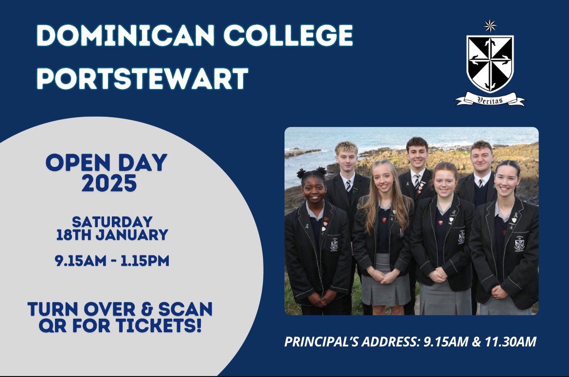 Open Morning 2025 will be Saturday 18th January. More details and booking links can be found on our Facebook page.