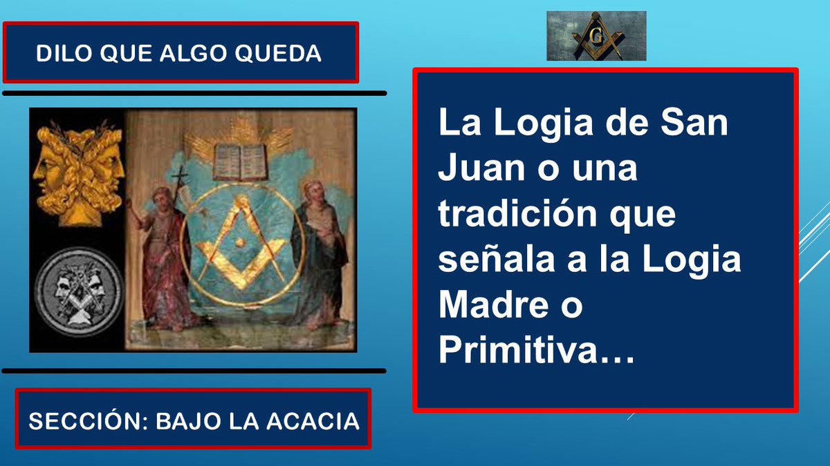 La Logia de San Juan o una tradición que señala a la Logia Madre o Primi... youtu.be/eQXIARDYEgE?si… vía <a href="/YouTube/">YouTube</a>